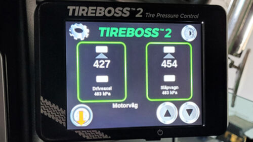 Tireboss skärm